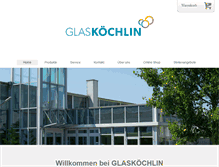 Tablet Screenshot of glas-koechlin.com